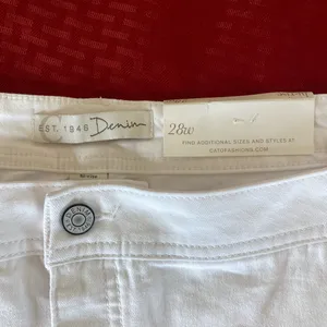 Cato Plus Size: 28W White Denim Women's Shorts thumbnail 4