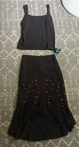 Vintage Two Piece Set Black Size 2 thumbnail 1