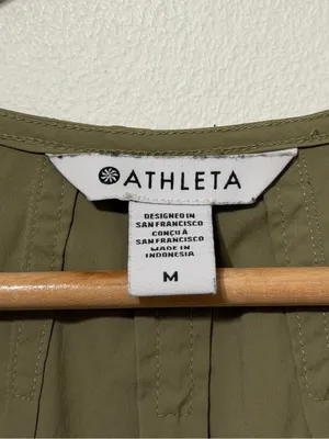 Athleta Adventure Utility Zip-Front Jumpsuit Size Medium Green thumbnail 3
