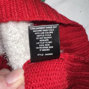 Womens Red Sequin Elf Long Tunic Style Christmas Holiday Sweater Sz Large thumbnail 5