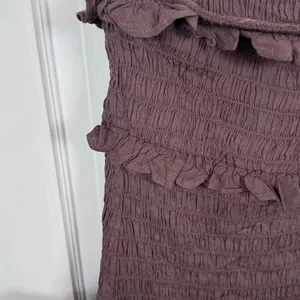 American Eagle Smocked Ruffle Mini Dress W2308 Sz M thumbnail 5