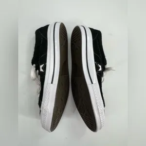 Converse One Star Ox Pro Black & White Suede‎ Skate Shoes Sz 8 thumbnail 3