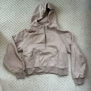 NWT Tan half zip hoodie Size M thumbnail 6