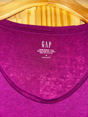 GAP Women's linen blend Tie-Hem Tank Top thumbnail 2