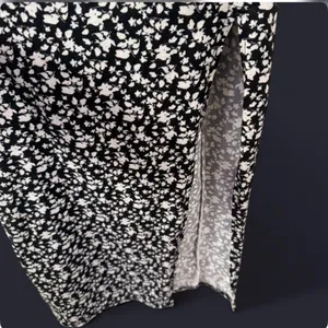 Sleeveless Black Floral Tie-Front Midi Dress thumbnail 3