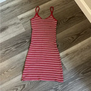 Brandy Melville Red and White Striped Top thumbnail 2
