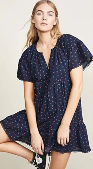 DRA Gianna Dress In‎ Navy Cherry size Medium $145 thumbnail 1
