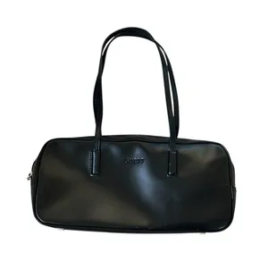 Vintage Guess Black Patent Leather Structured Shoulder Bag Y2K 90s Minimalist thumbnail 1