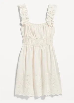 Old Navy Waist Defined Ruffle Mini Dress thumbnail 1
