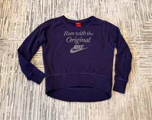 Nike women's medium purple/gray thick sweatshirt MSRP $75 thumbnail 1