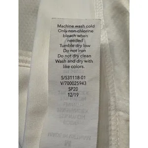 Athleta Rise Up Sports Bra Women M White High Impact Racerback 531118 Activewear thumbnail 6