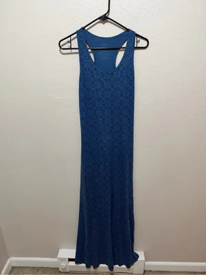 Patagonia Kamala Maxi Dress Organic Cotton Tencel Racerback Size Small thumbnail 2