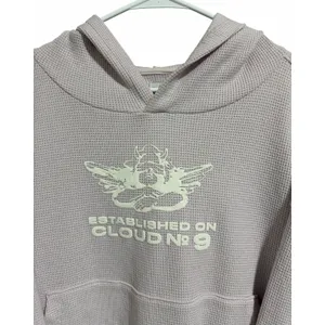Boys Lie Waffle Weave Hooded Sweatshirt Light Purple‎ Size Os thumbnail 3