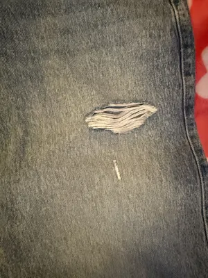 Hollister Women’s Distressed Blue Denim Baggy Jeans thumbnail 5