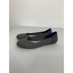 Rothys The Flat Charcoal‎ Grey Knit Round Toe Ballet Flats Size 6 thumbnail 3