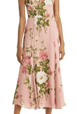 Reformation Nadira Floral Pink Maxi Dress thumbnail 4