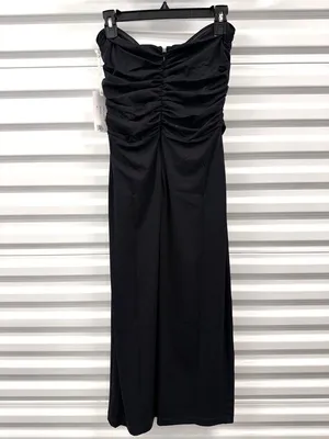 Torn By Ronny Kobo Lia Strapless Midi Dress Black Womens Size Large thumbnail 8
