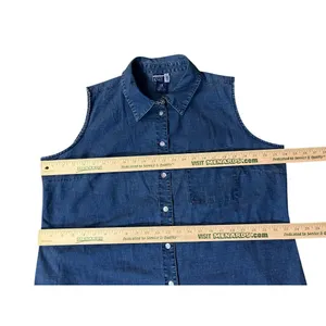 Vintage Venezia Jeans Linen Cotton Sleeveless Blouse 18/20 Used Linen Cotton thumbnail 9