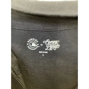 Atlanta Braves MLB Women Quarter Zip‎ Cropped Sweatshirt Navy Red Campus Life thumbnail 2