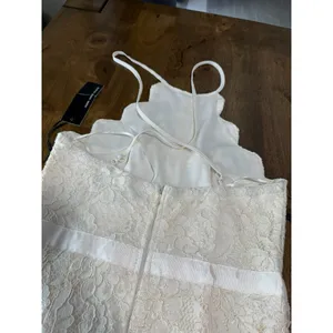 NWT‎ Lulus Bridal Zenith ivory cream Lace Halter Neck Formal Maxi Dress size S thumbnail 15