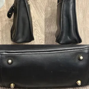 Coach Legacy 9966 Black Leather Shoulder Bag USA Made Brass Hardware Vintage 90s thumbnail 6