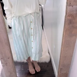 A new day mint striped boho skirt linen blend size xsmall thumbnail 2