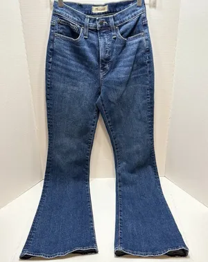 Madewell The Perfect Vintage Flare Jeans Size 24 Hallstrom Wash Blue NH680 thumbnail 1