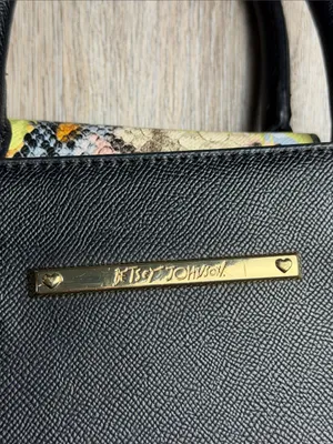 Betsey Johnson XO Chloe Floral Faux Snake Satchel Bag thumbnail 4