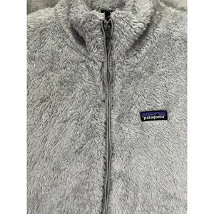 Patagonia Los Gatos Fleece Vest Gray Full Zip High Pile Sherpa Women’s XL thumbnail 2