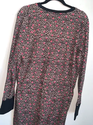 Victoria’s Secret Leopard / Roses Onesie Large thumbnail 7