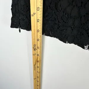 Zara Black Lace Crop Top‎ Womens Small Short Sleeve Fairy Grunge Whimsigoth thumbnail 5