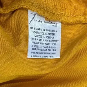 NEW Twosisters The Label Sonia Dress Mustard Women’s 4 thumbnail 7