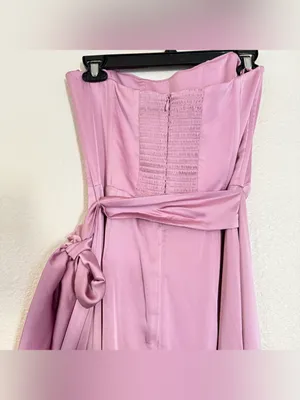 V. Chapman Women's Pink June Corset Strapless Wrap-Tie Dress Size 4 thumbnail 15