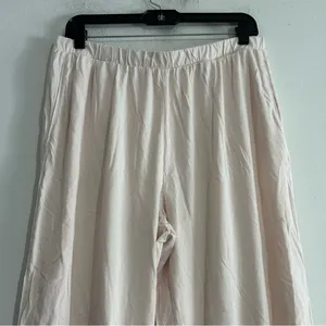 Skin Organic Pima Cotton Long Pajama Set Pink Size 4 XL thumbnail 4