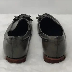 Gray Leather tassel loafer sz 7 by Designs by jackie thumbnail 4