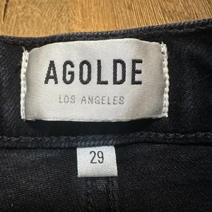AGOLDE Riley Long Jean in Compilation Distressed Black Straight Jeans Size 29 thumbnail 5