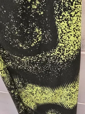 {L} Gymshark Gs Power Regular Legging Moss Green Neon Yellow thumbnail 8