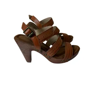 GH Bass Women's Brown Bass-able Strappy Platform Heeled Sandals Size 7M Boho thumbnail 3
