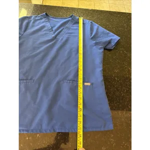 figs casma three-pocket scrub top Women's Sz 2XL Blue 3453 XXL Nurse Doctor READ thumbnail 5