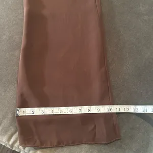 Women’s Brown Chiffon Lapel Jacket 3 Piece Formal Wedding Party Pant Suit Size 4 thumbnail 13