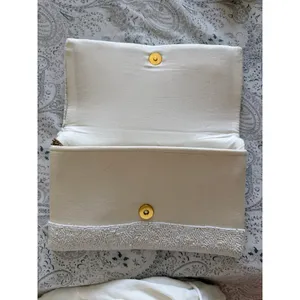 Beaded Bride Clutch White thumbnail 4
