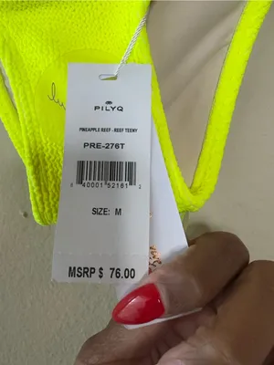 PilyQ Pineapple Reef Teeny Bikini Bottoms thumbnail 5