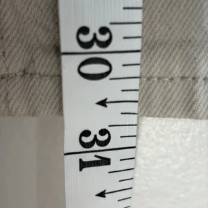 Abercrombie & Fitch Curve Love Ultra High Rise 90s Straight Jeans Beige 31‎ 12R thumbnail 5