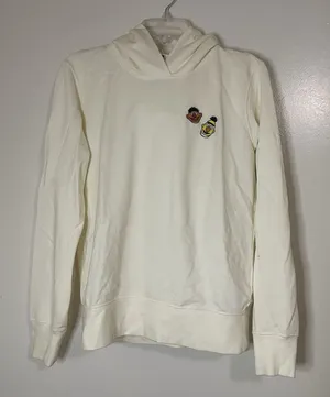 UNIQLO x Kaws sesame street ivory embroidered patch pullover hoodie Women small thumbnail 1