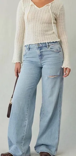 pacsun casey low rise jeans small rip size 23 thumbnail 1