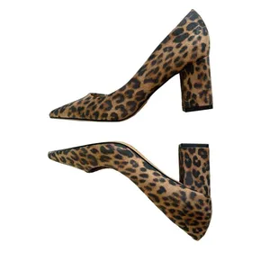 Abound Audry Beige Leopard Print Block Heel Pointed Toe Pumps Size 6.5 thumbnail 2