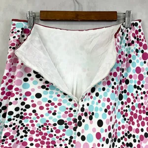 Lapis Womens Polka Dot A Line Skirt Medium USA Made Y2K Retro Festival Fun Artsy thumbnail 3