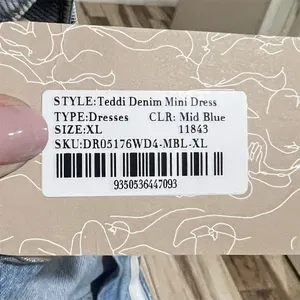Meshki Women's XL Teddi Denim Strapless Mini Dress Blue Casual Summer thumbnail 11