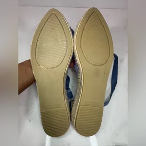 Fabiolas Blue Floral Lace-Up Espadrilles thumbnail 4