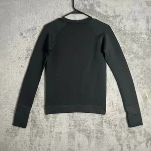 Lululemon Rest Less Pullover‎ Black Textured Size 4 thumbnail 4